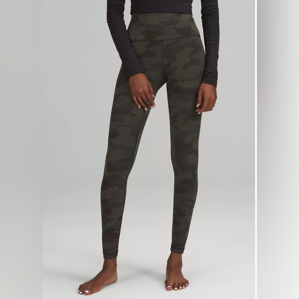 Lululemon Align Camo Green Leggings